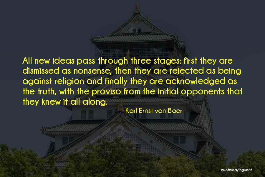 Being Rejected Quotes By Karl Ernst Von Baer Being Rejected Quotes By Karl Ernst Von Baer