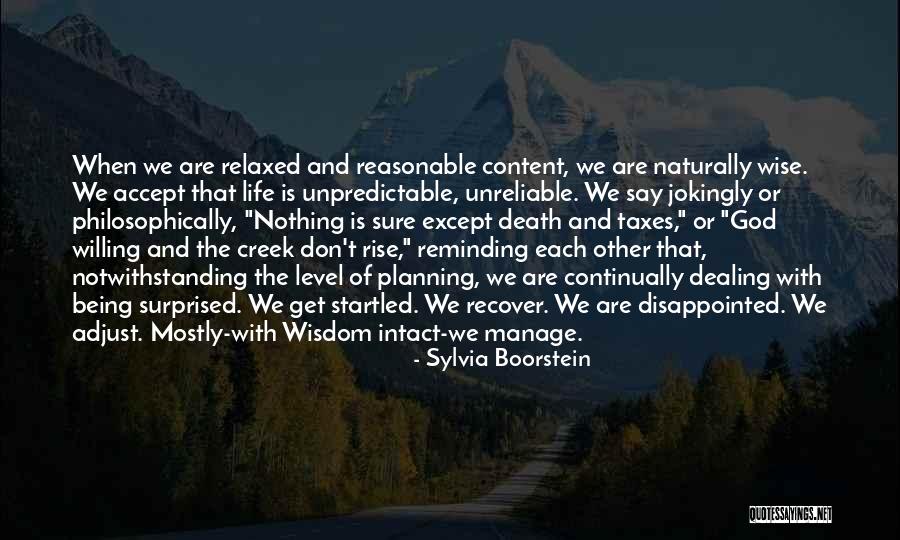 Being Relaxed Quotes By Sylvia Boorstein Being Relaxed Quotes By Sylvia Boorstein