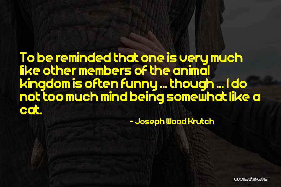 Being Reminded Quotes By Joseph Wood Krutch Being Reminded Quotes By Joseph Wood Krutch