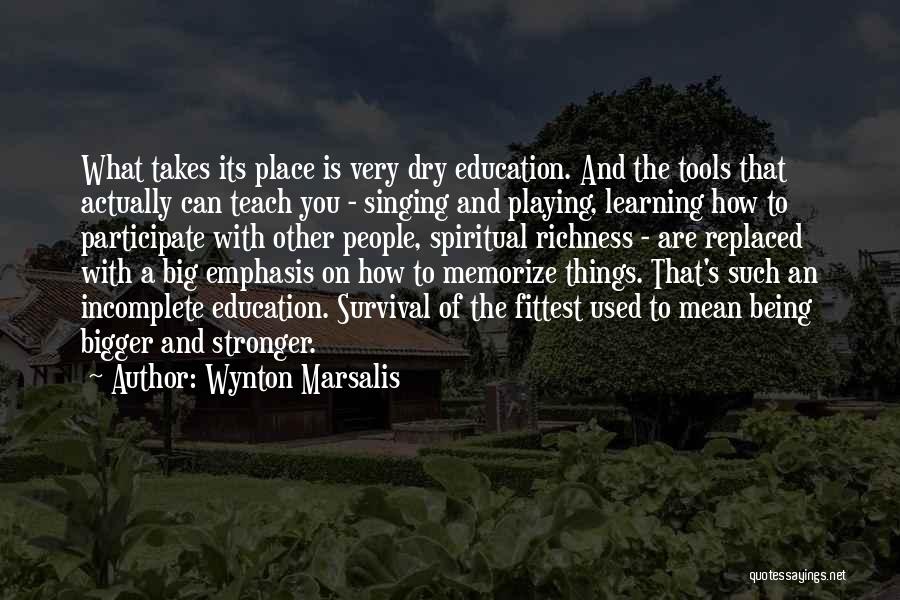 Being Replaced Quotes By Wynton Marsalis