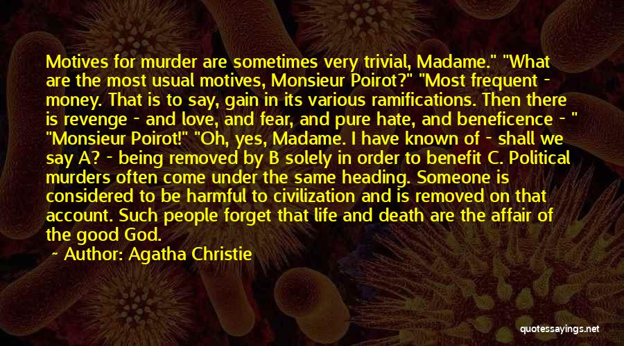 Being Revenge Quotes By Agatha Christie