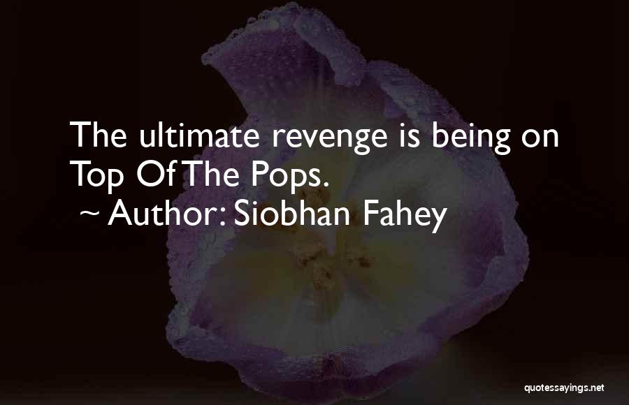 Being Revenge Quotes By Siobhan Fahey