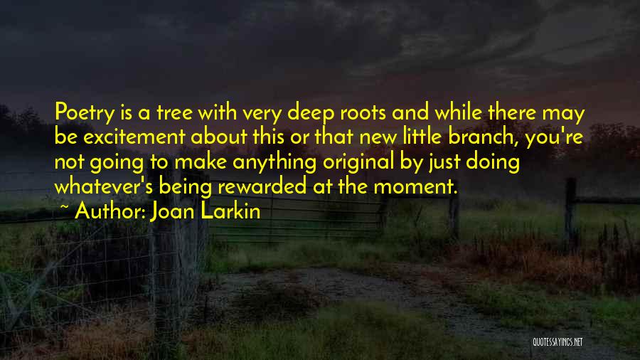 Being Rewarded Quotes By Joan Larkin