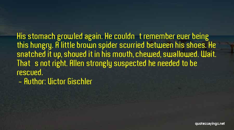 Being Right Where You Should Be Quotes By Victor Gischler