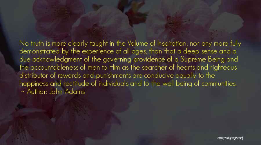 Being Righteous Quotes By John Adams