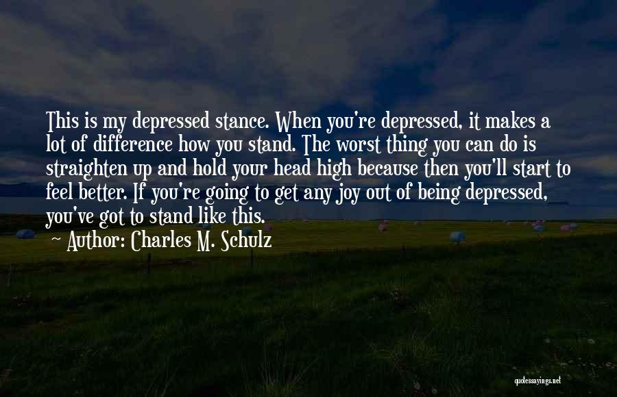 Being Sad Because Of Her Quotes By Charles M. Schulz