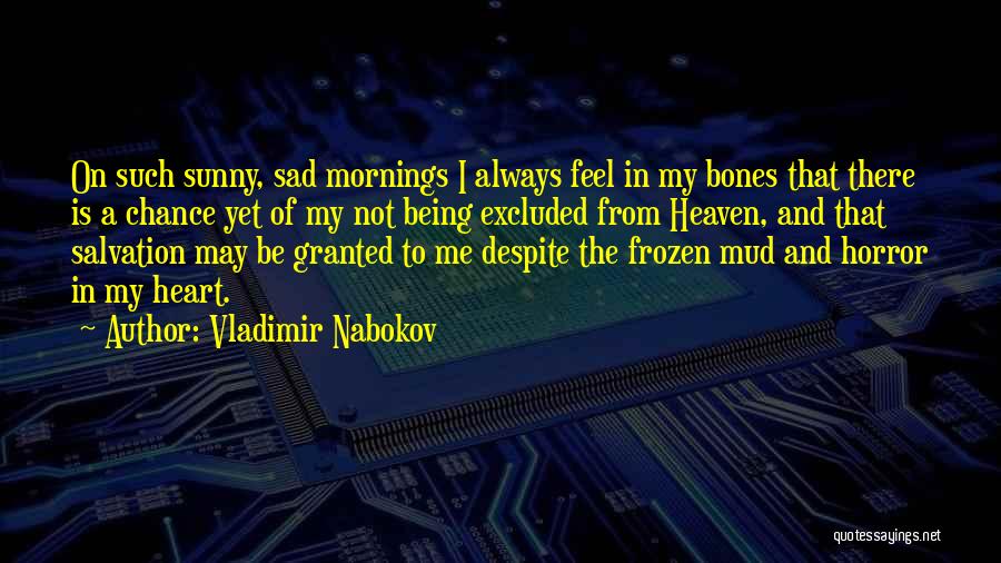 Being Sad Quotes By Vladimir Nabokov