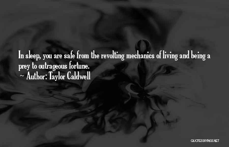 Being Safe Quotes By Taylor Caldwell