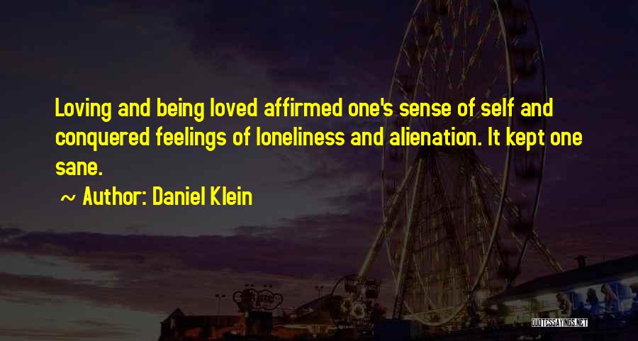 Being Sane Quotes By Daniel Klein