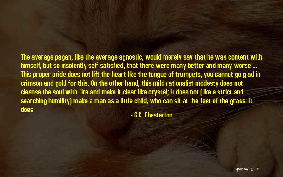 Being Satisfied And Content Quotes By G.K. Chesterton