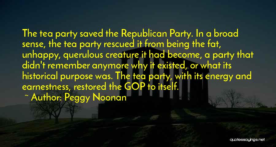 Being Saved Quotes By Peggy Noonan