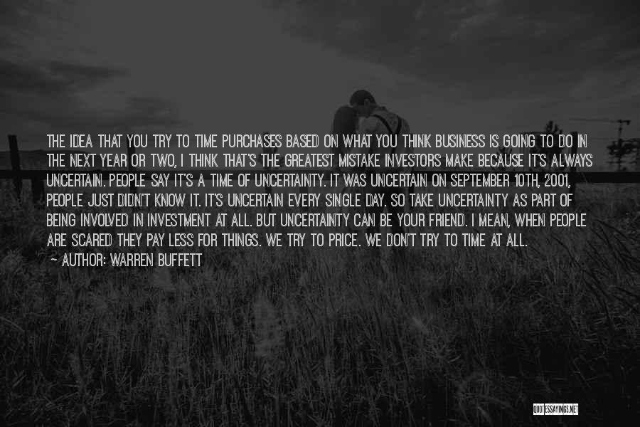 Being Scared Quotes By Warren Buffett