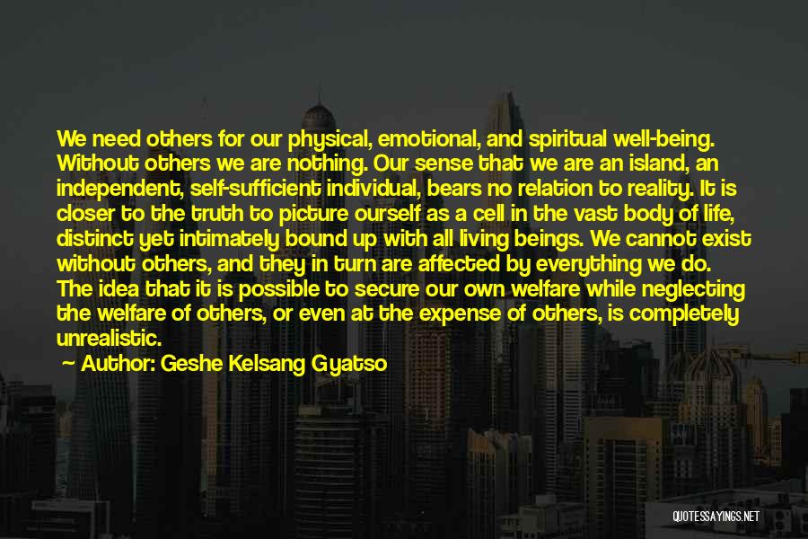 Being Secure In Life Quotes By Geshe Kelsang Gyatso