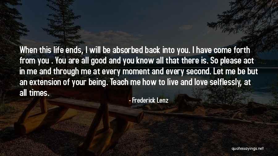 Being Self Absorbed Quotes By Frederick Lenz Being Self Absorbed Quotes By Frederick Lenz