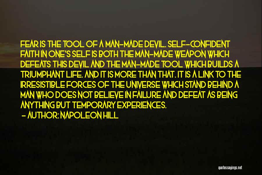 Being Self Confident Quotes By Napoleon Hill