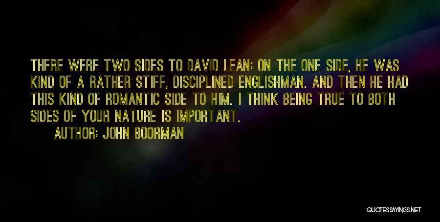 Being Self Disciplined Quotes By John Boorman