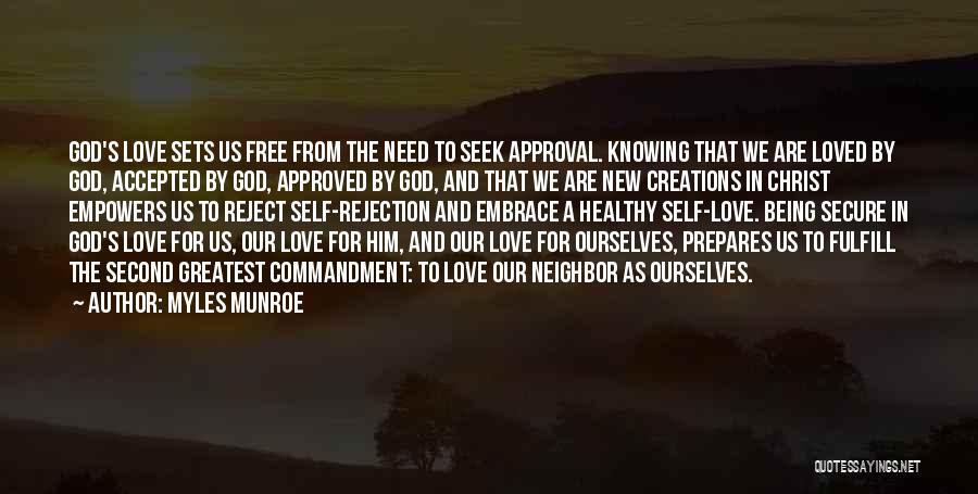 Being Self Love Quotes By Myles Munroe