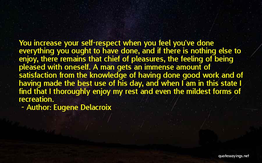 Being Self Made Quotes By Eugene Delacroix