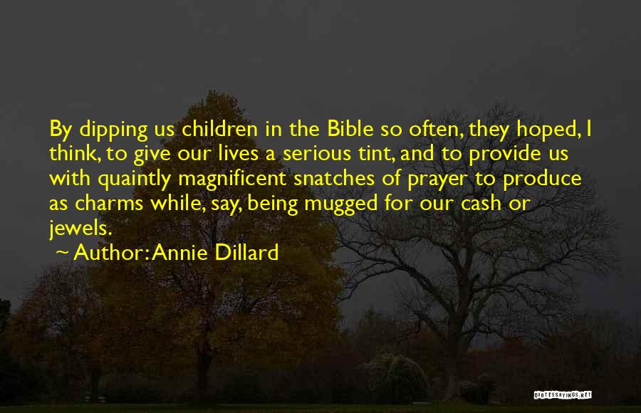 Being Serious Quotes By Annie Dillard