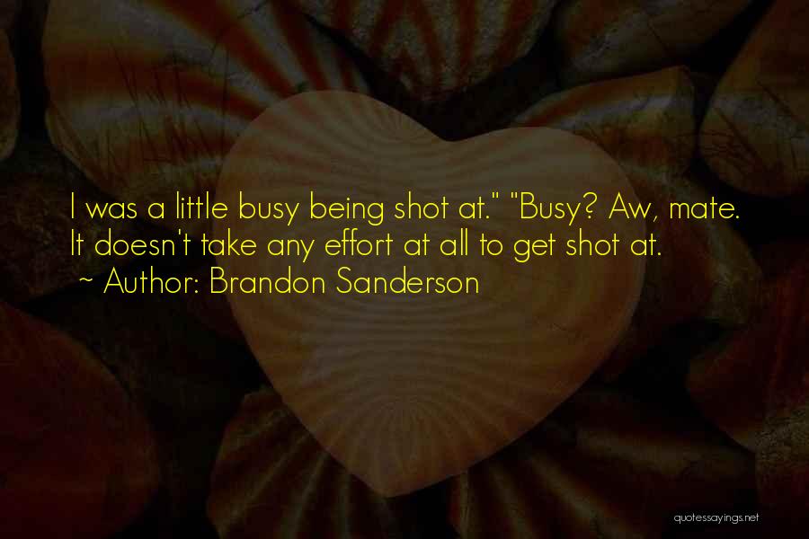 Being Shot Quotes By Brandon Sanderson