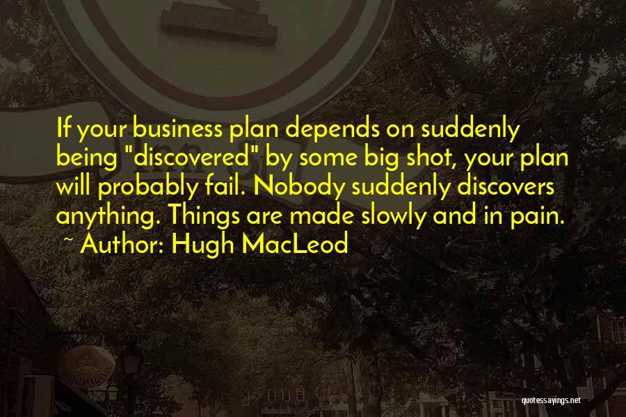 Being Shot Quotes By Hugh MacLeod