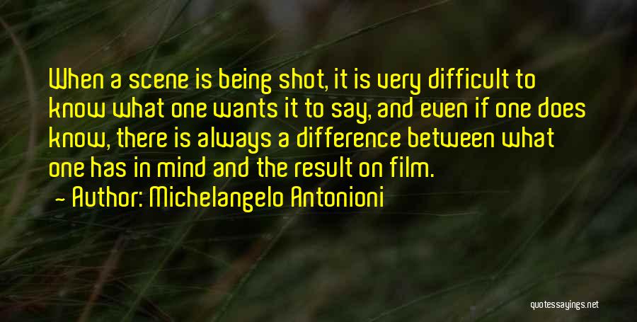 Being Shot Quotes By Michelangelo Antonioni