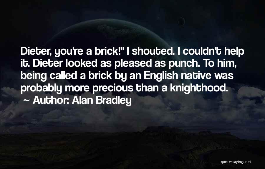 Being Shouted At Quotes By Alan Bradley