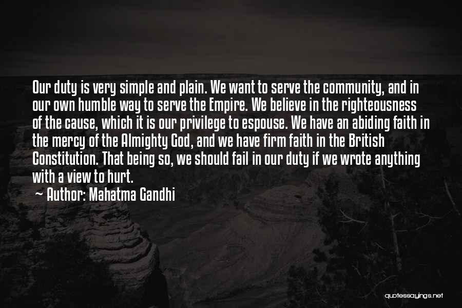 Being Simple And Humble Quotes By Mahatma Gandhi