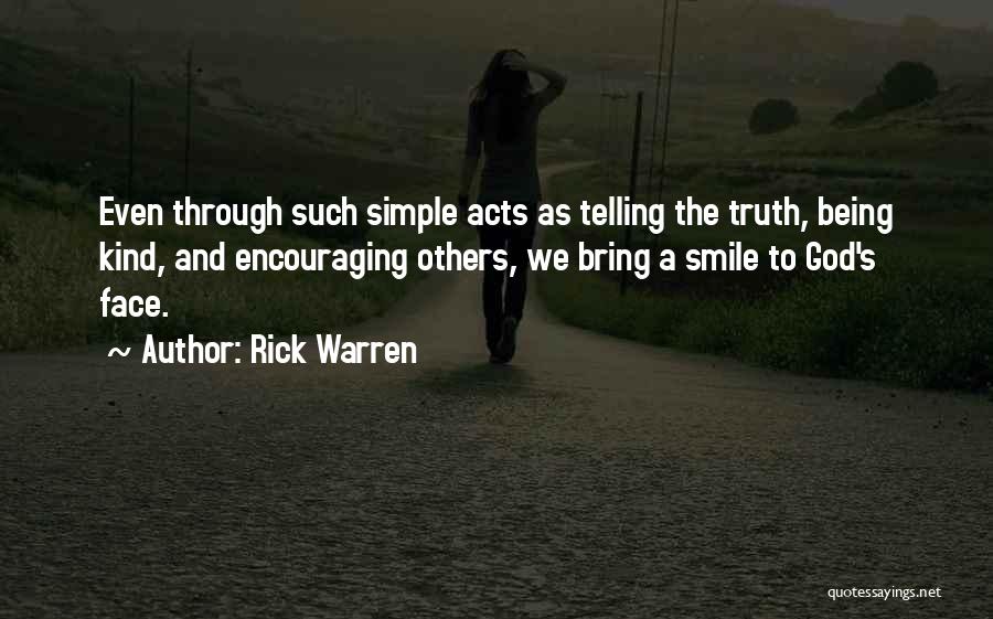 Being Simple And Smile Quotes By Rick Warren