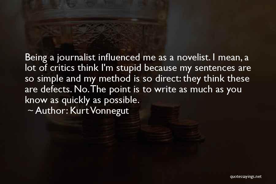 Being Simple Quotes By Kurt Vonnegut