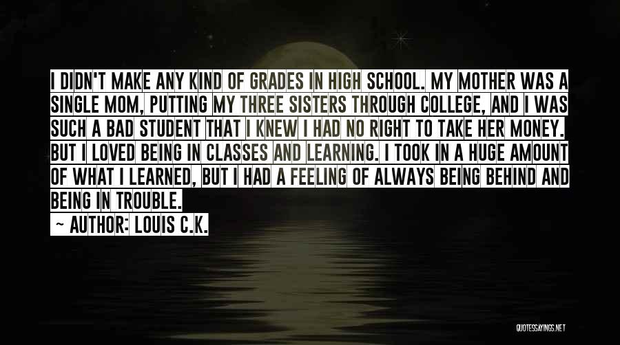 Being Single In High School Quotes By Louis C.K.