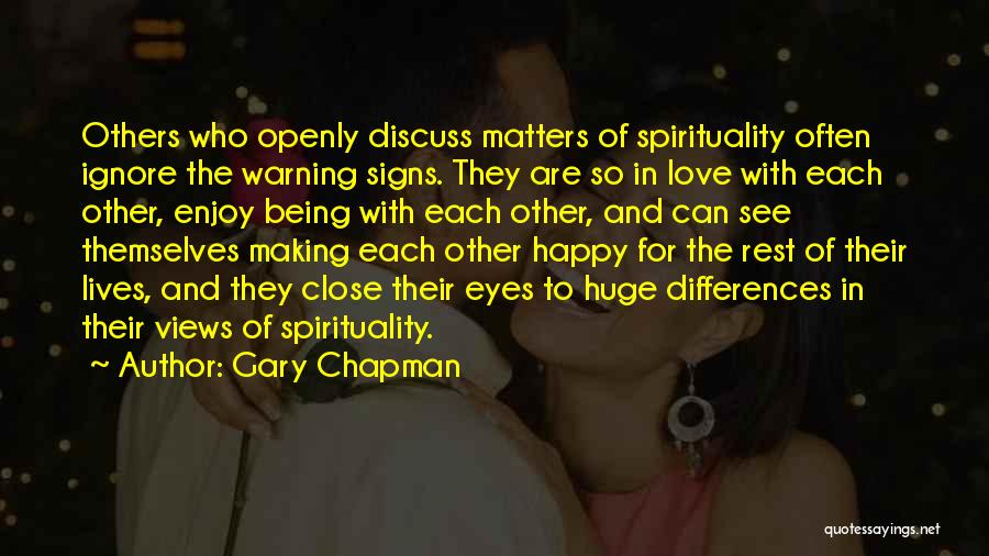 Being So In Love And Happy Quotes By Gary Chapman