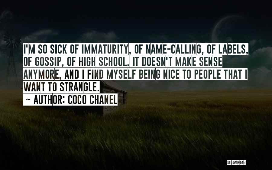 Being So Nice Quotes By Coco Chanel