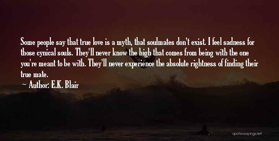 Being Soulmates Quotes By E.K. Blair