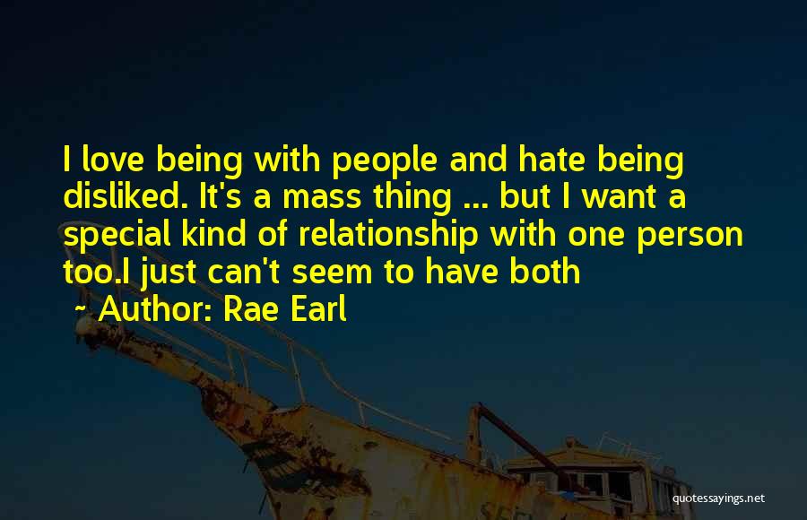 Being Special Person Quotes By Rae Earl