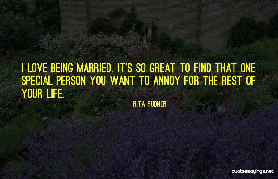 Being Special Person Quotes By Rita Rudner