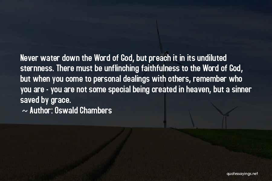 Being Special Quotes By Oswald Chambers