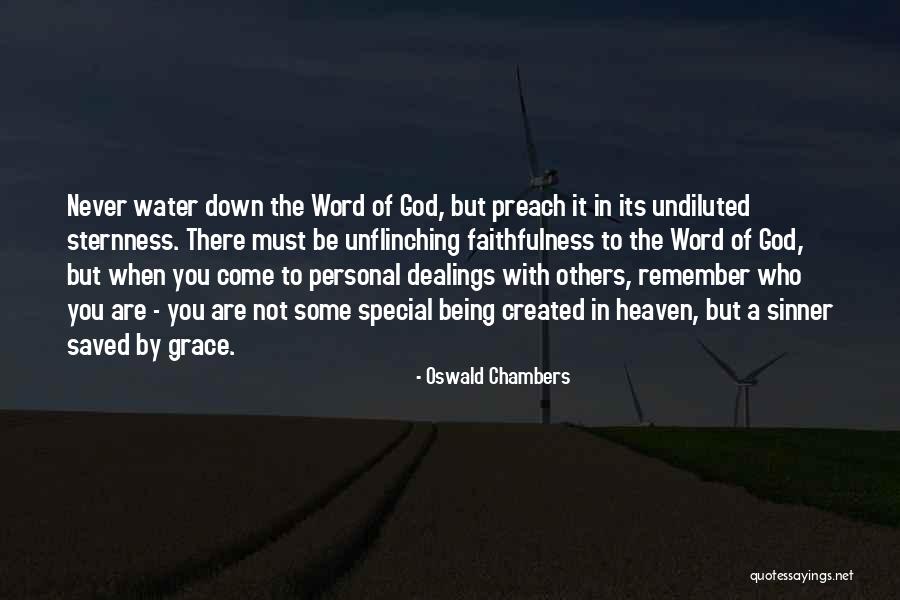 Being Special Quotes By Oswald Chambers