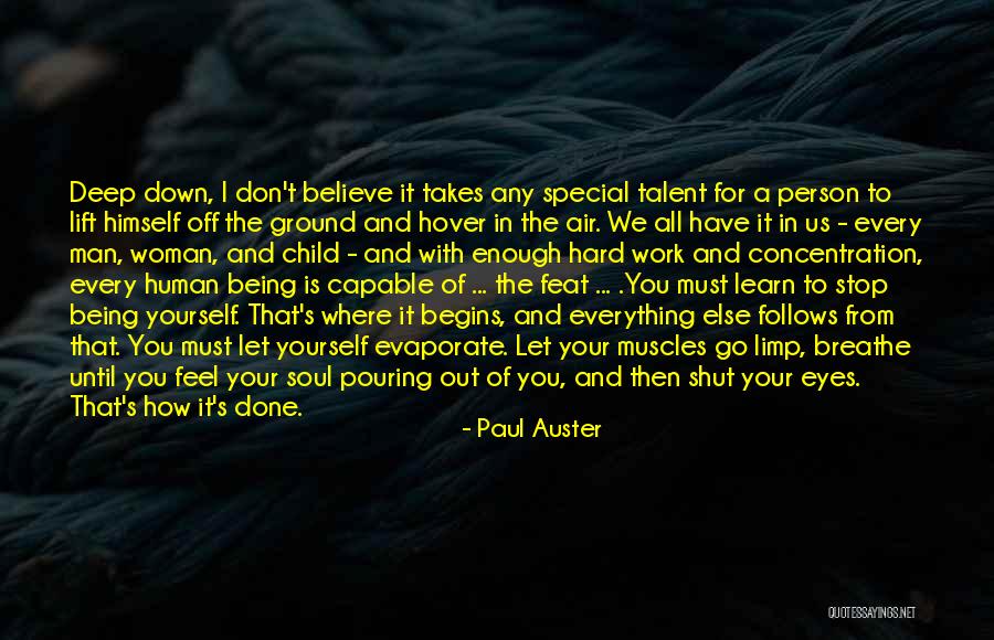 Being Special Quotes By Paul Auster