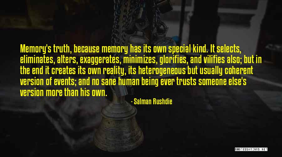 Being Special Quotes By Salman Rushdie