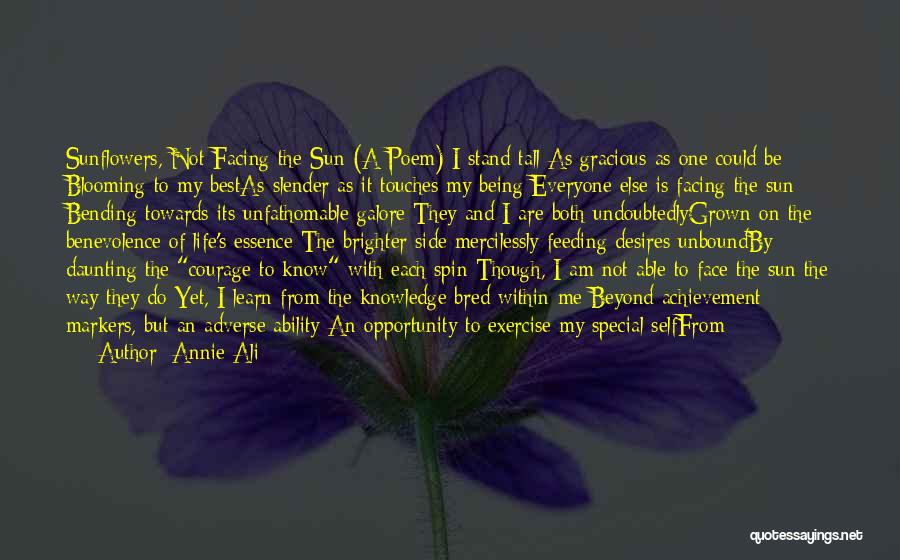 Being Special To Me Quotes By Annie Ali