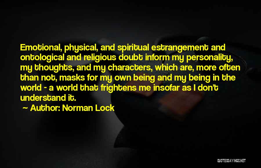 Being Spiritual But Not Religious Quotes By Norman Lock