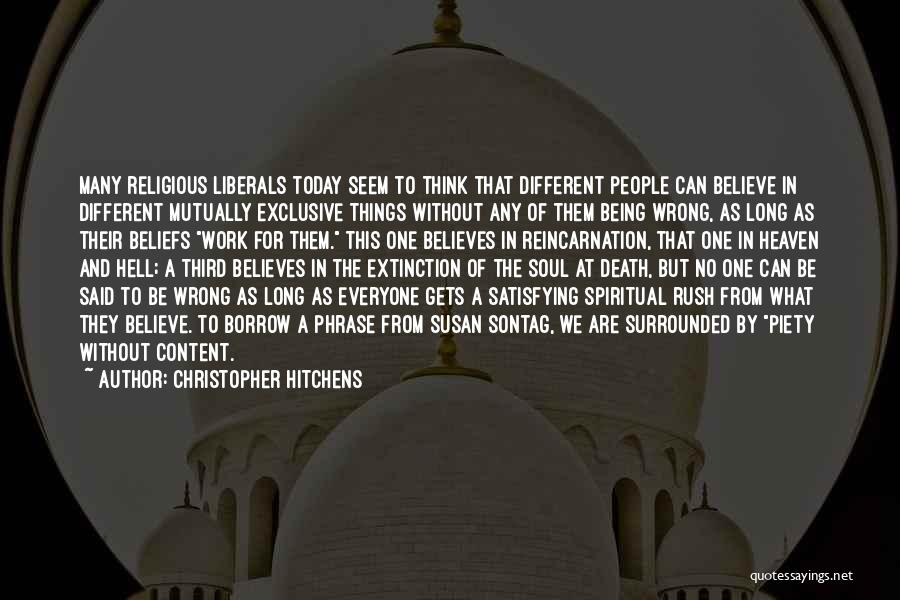 Being Spiritual Not Religious Quotes By Christopher Hitchens