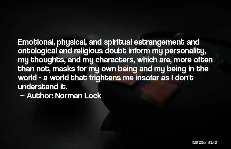 Being Spiritual Not Religious Quotes By Norman Lock