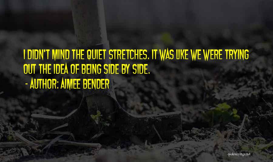 Being Still And Quiet Quotes By Aimee Bender