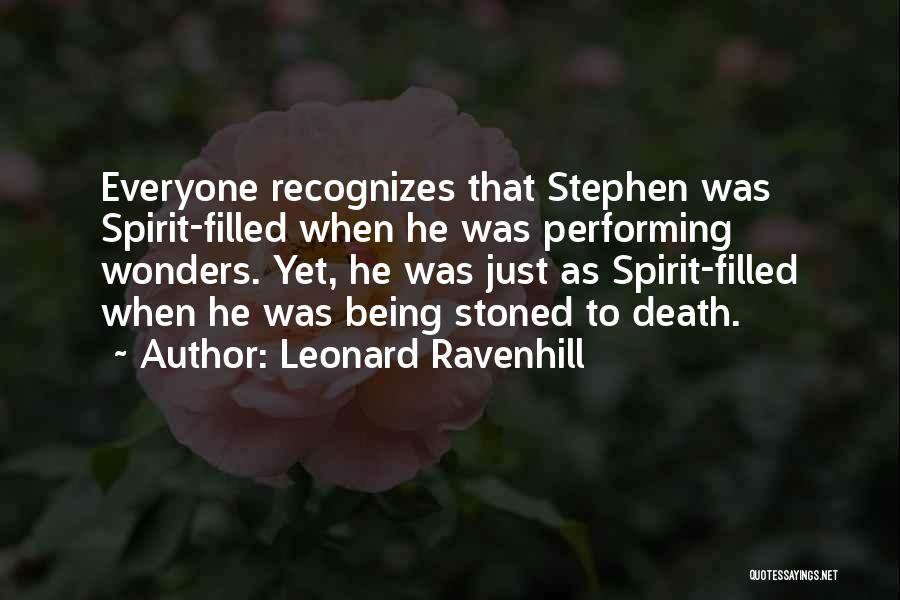 Being Stoned To Death Quotes By Leonard Ravenhill