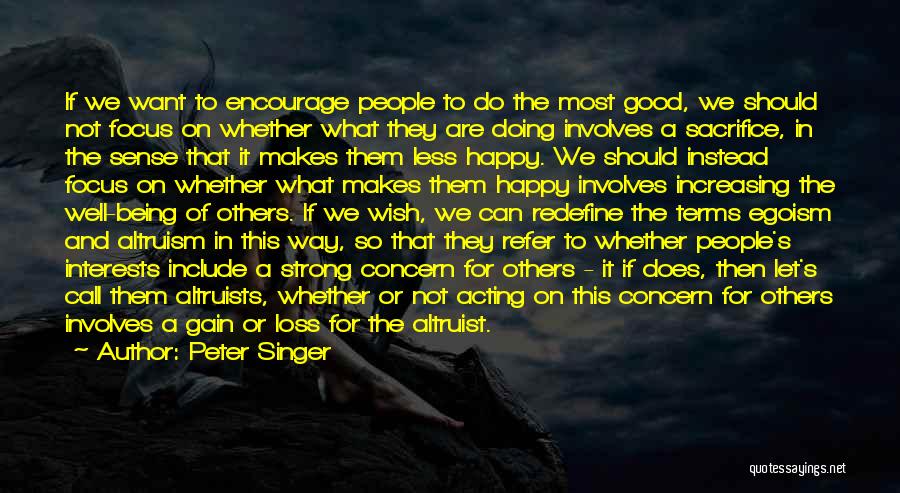 Being Strong For Others Quotes By Peter Singer