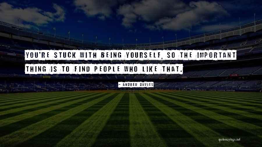 Being Stuck Quotes By Andrew Davies Being Stuck Quotes By Andrew Davies