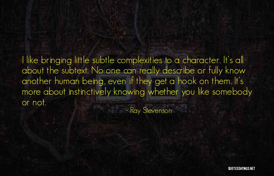 Being Subtle Quotes By Ray Stevenson Being Subtle Quotes By Ray Stevenson