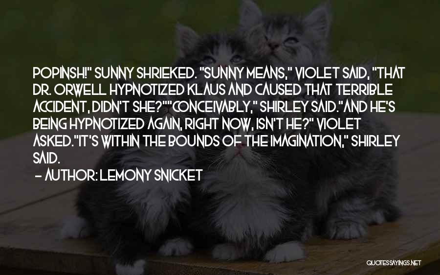 Being Sunny Quotes By Lemony Snicket
